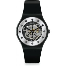 Swatch New Gent BIO-SOURCED Silver Glam Again Quartz Watch