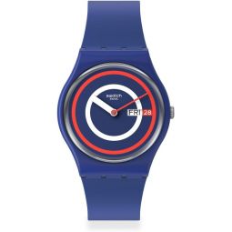 Swatch Gent Biosourced Unisex Watch Casual Plastic Blue Quartz Waterproof Blue to Basics