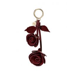 Kate Spade New York Charmed Crinkle Patent Leather Stacked Rose Bag Charm