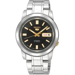Seiko Meninchs SNKK17 Stainless Steel Analog with Black Dial Watch