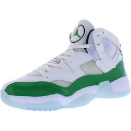 Nike Air Jordan Two Trey Mens Basketball Trainers DO1925 Sneakers Shoes (UK 8.5 US 9.5 EU 43, White Lucky Green Black 130)