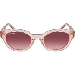 Lacoste Womeninchs L6024s Oval Sunglasses