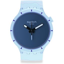 Swatch Big Bold Bioceramic Unisex Watch Casual Plastic Blue Automatic Waterproof Big Bold Bioceramic Arctic