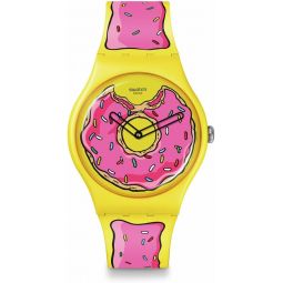 Swatch New Gent Biosourced Unisex Watch Casual Plastic Yellow Quartz Waterproof Seconds of Sweetness