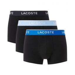 Mens Lacoste Cotton Stretch Essentials Trunks 3-pack