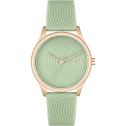 Lacoste Falda Womeninchs 3H Quartz Watch, Silicone Wristband, Water Resistant up to 5ATM/50 Meters, Chic and Easy-to-Wear Timepiece for Her, 36mm