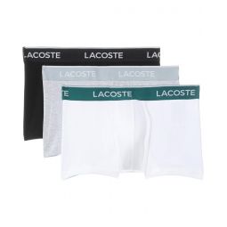 Mens Lacoste Cotton Stretch Essentials Trunks 3-pack