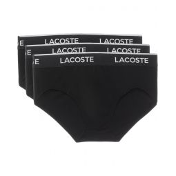 Mens Lacoste Cotton Stretch Essentials Briefs 3-pack