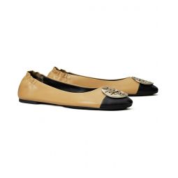 Womens Tory Burch Claire Cap-Toe Ballet