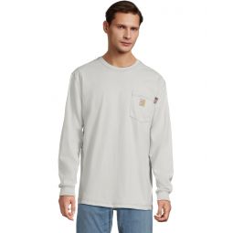 Mens Carhartt Flame-Resistant Force Cotton Long Sleeve T-Shirt
