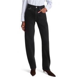 Womens Madewell Balloon Jean In Black Frost