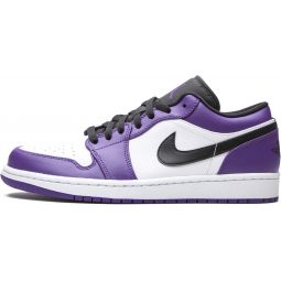 Jordan AIR Mens Air 1 Low 553558 500 Court Purple - Size 10.5