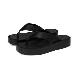 Womens Tory Burch Leather Platform Flip Flop