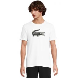 Mens Lacoste Ultra Dry XXL Logo Sport T-shirt