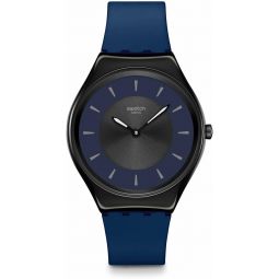 Swatch Skin Irony Unisex Watch Casual Plastic Blue Quartz Waterproof Duet at Dusk