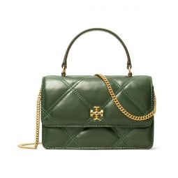 Tory Burch Kira Diamond Quilt Mini Top Handle Chain Wallet