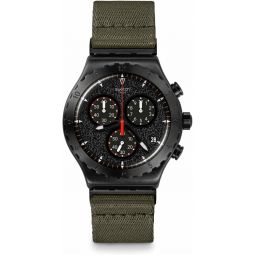 Swatch I New Chrono Unisex Watch Casual Plastic Black Quartz Waterproof by The Bonfire