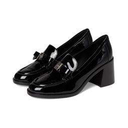 Womens Kate Spade New York Deco Bow Patent Leather Heeled Loafers