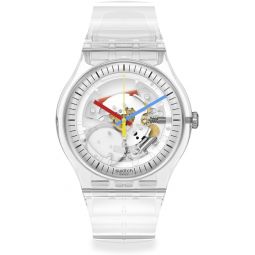 Swatch New Gent BIOSOURCED Clearly Quartz Watch