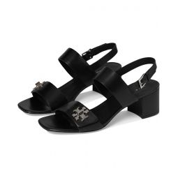 Womens Tory Burch T Lock Heel Sandals 55mm