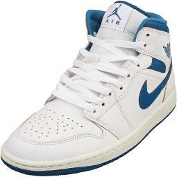 Jordan Meninchs 1 Mid SE White/Industrial Blue-Sail (FN5215 141) - 11.5