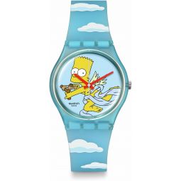 Swatch Gent Biosourced Unisex Watch Casual Plastic Blue Quartz Waterproof Angel Bart