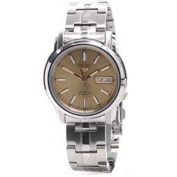SEIKO Automatic Champagne Dial Stainless Steel Meninchs Watch SNKL81