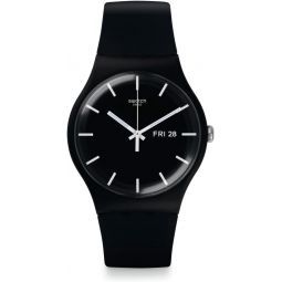 Swatch New Gent BIO-SOURCED Mono Black Again Quartz Watch