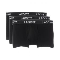 Mens Lacoste Cotton Stretch Essentials Trunks 3-pack