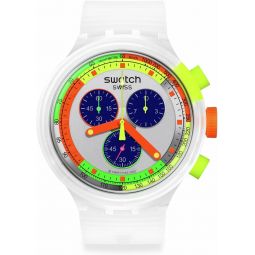 Swatch Casual Watch Transparent Quartz NEON Jelly