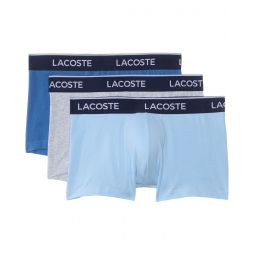 Mens Lacoste Cotton Stretch Essentials Trunks 3-pack
