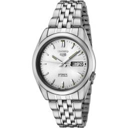 Seiko Men's SNK355K 5 Automatic Silver Dial Stainless Steel Watch