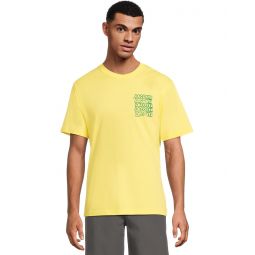 Mens Lacoste Classic Fit Distorted Graphic T-shirt