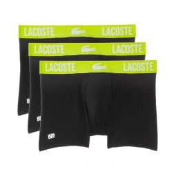 Mens Lacoste Short Microfiber Boxer Brief 3-Pack