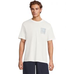 Mens Lacoste Classic Fit Distorted Graphic T-shirt
