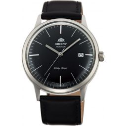 Orient Unisex Adult Analogue Automatic Watch with Leather Strap FAC0000DB0, Black Arms, Classic Leather