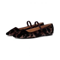 Womens Madewell Greta Elastic Mary Jane - Leopard Velvet