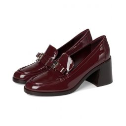 Womens Kate Spade New York Deco Bow Patent Leather Heeled Loafers