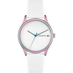 Lacoste Falda Womeninchs 3H Quartz Watch, Silicone Wristband, Water Resistant up to 5ATM/50 Meters, Chic and Easy-to-Wear Timepiece for Her, 36mm