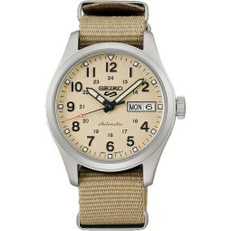 SEIKO 5 Sport SRPJ83 Beige Dial Nylon Automatic Watch