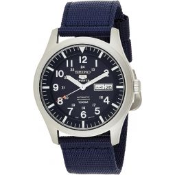 SEIKO Men's Analogue Automatic Watch with Textile Strap SNZG11K1
