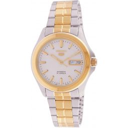 Seiko Men's SNKK94 Two Tone Stainless Steel Analog with White Dial Watch