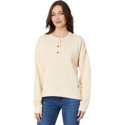 Womens Carhartt Loose Fit Midweight French Terry Henley Sweatshirt