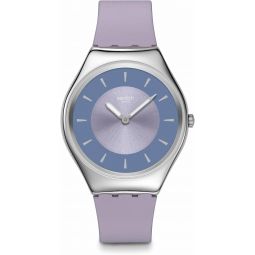 Swatch Skin Irony Unisex Watch Casual Plastic Purple Quartz Waterproof Lyrically Lavender