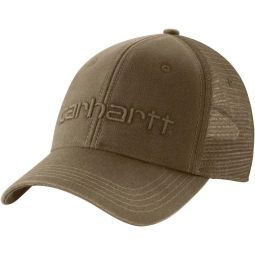 Carhartt Men's Canvas Mesh-Back Logo Graphic Cap