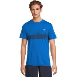 Mens Lacoste Short Sleeve Novak Fan Collection Tech Pique T-shirt