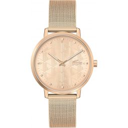 Lacoste Crocorigin Womeninchs 2H Quartz Watch, Stainless Steel, Fashion Wristwatch, Water Resistant up to 3 ATM/30 Meters
