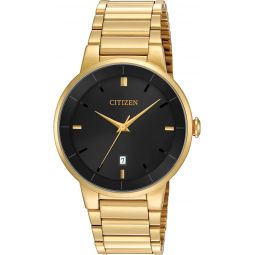 Citizen Quartz Mens Watch, Stainless Steel, Classic, Gold-Tone (Model: BI5012-53E)