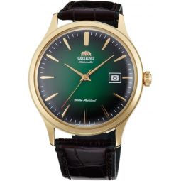 Orient Mens Analogue Automatic Watch with Leather Strap FAC08002F0, Pine Green, Strap