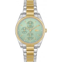 Lacoste Orsay Womeninchs Multifunction Stainless Steel Fashion Watch - Water Resistant up to 5ATM/50 Meters, Elegant Timepiece, 36mm